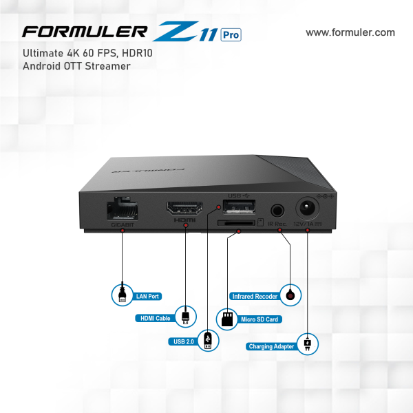 Formuler Z11 PRO 4K Android 11 IPTV Box OTT Media Player